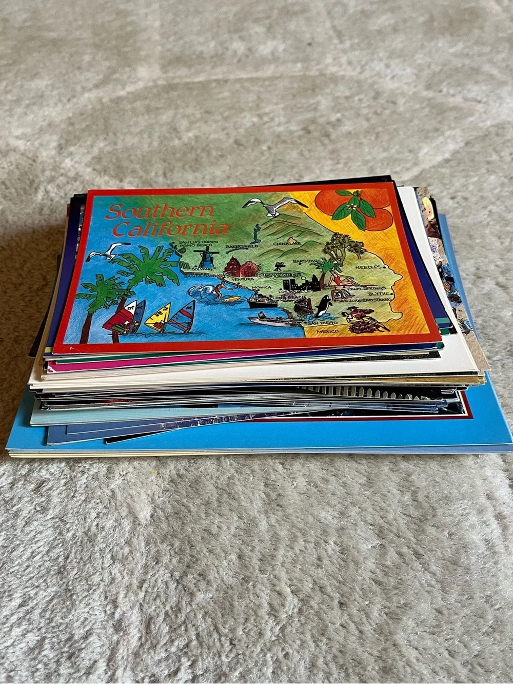 Lot of Vintage CA Postcards
